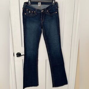 True Religion Dark Blue Boot Cut Jeans